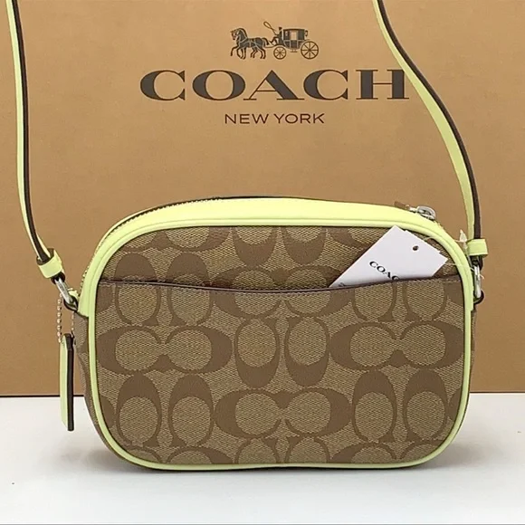 Coach Mini Jamie Camera Bag In Signature Canvas
SV/Khaki/Pale Lime
NWT - Picture 3 of 16